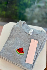 It's the Little Things Ribbed Baby Tee ~ Watermelon - Shake Your Bon Bon