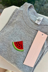 It's the Little Things Ribbed Baby Tee ~ Watermelon - Shake Your Bon Bon