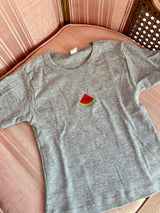 It's the Little Things Ribbed Baby Tee ~ Watermelon - Shake Your Bon Bon