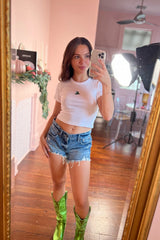 It's the Little Things Ribbed Baby Tee ~ Wave - Shake Your Bon Bon