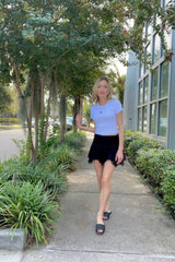 It's the Little Things Ribbed Baby Tee ~ Wave - Shake Your Bon Bon