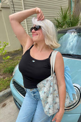 It's the Little Things Ribbed Tank ~ Rosette - Shake Your Bon Bon