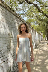 Jayna Dress ~ Cinched Blue - Shake Your Bon Bon