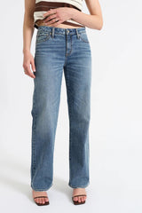 Keeper Low Rise Straight Jean ~ Heartbeat Vintage - Shake Your Bon Bon