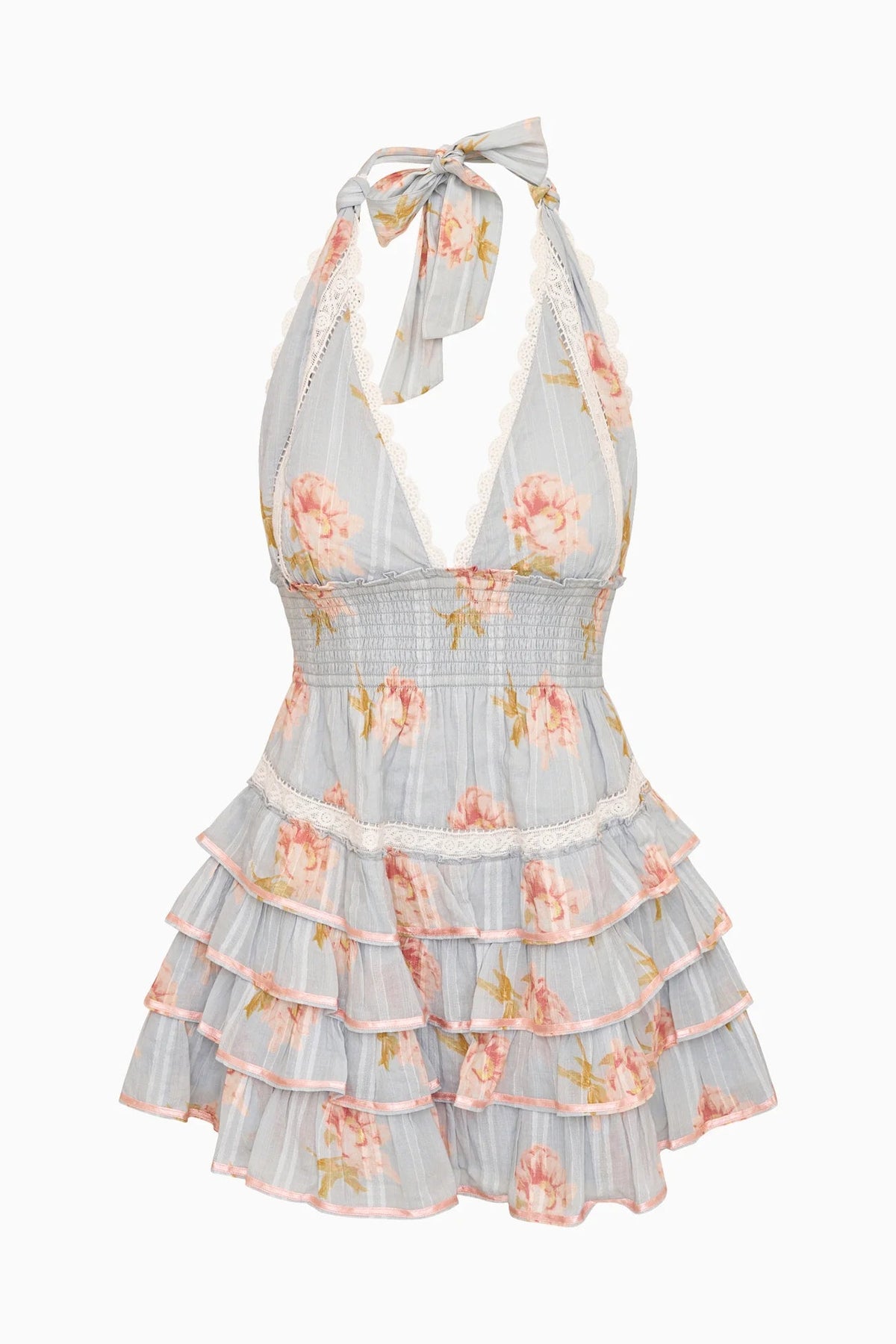 rustic mini dress Kerch Cotton Peony Print Mini Dress ~ Rustic Sky – Shake Your Bon Bon