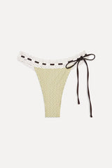 Lacey Micro Bikini Bottom ~ Lemon Dot - Shake Your Bon Bon