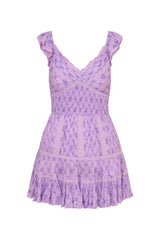 Presline Cotton Mini Dress ~ Lilac Dream