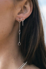 Little Circles Chain Hoops ~ Gold Filled - Shake Your Bon Bon