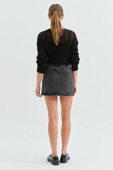 Malibu Mini Skirt ~ Spade - Shake Your Bon Bon