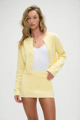 Marialla Cloud Knit Mini Skort ~ Vanilla Sugar - Shake Your Bon Bon