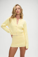 Marialla Cloud Knit Mini Skort ~ Vanilla Sugar - Shake Your Bon Bon
