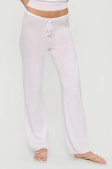 Mellow Knit Pants ~ White - Shake Your Bon Bon