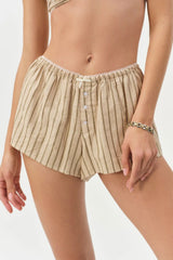 Mindy Boxer Short ~ Brown - Shake Your Bon Bon