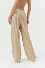 Mindy Wide Leg Pant ~ Brown - Shake Your Bon Bon