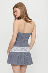 Mirage Gingham Mini Dress ~ Midnight Wishes - Shake Your Bon Bon