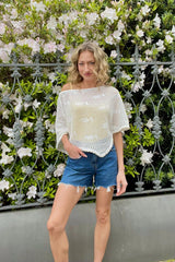 More Fish in the Sea Crochet Poncho ~ White - Shake Your Bon Bon