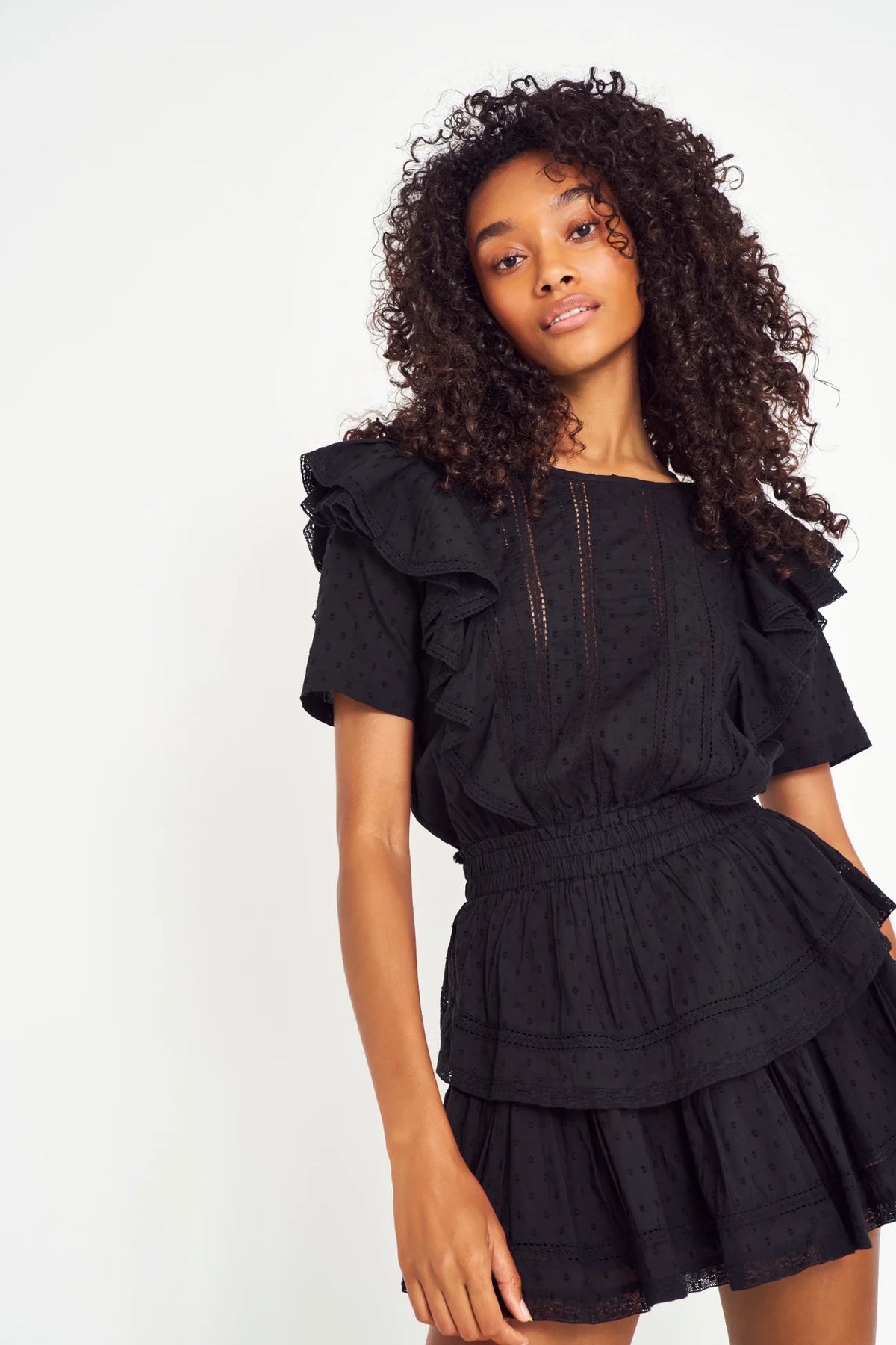 andmary Becky check mini dress black ワンピース ANDMARY andmary Becky check mini dress black ワンピース ANDMARY