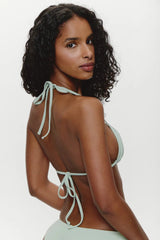 Nick Triangle Halter Bikini Top ~ Minty - Shake Your Bon Bon