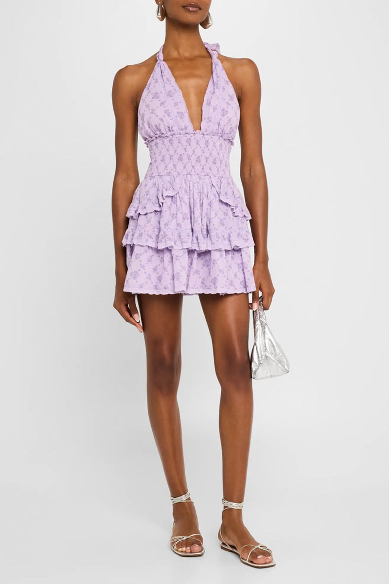 Deanna Halter Dress ~ Lilac Dream