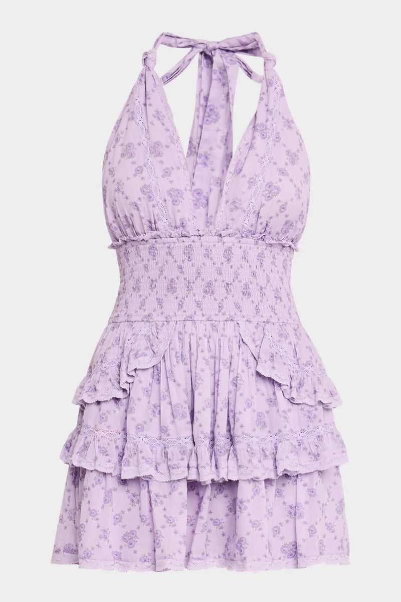 Deanna Halter Dress ~ Lilac Dream