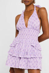 Deanna Halter Dress ~ Lilac Dream