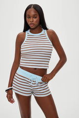 Noah Striped Mini Shorts ~ Verona Stripe - Shake Your Bon Bon