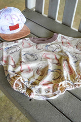 Organic Cotton Bubble Onesie ~ Oyster - Shake Your Bon Bon