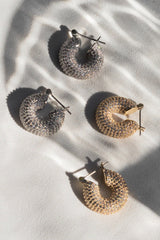 Pave Mini Donut Hoops - Shake Your Bon Bon