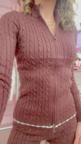 Lounging in Love Cable Knit Short