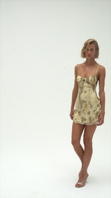 Opal Mini Dress ~ Gold