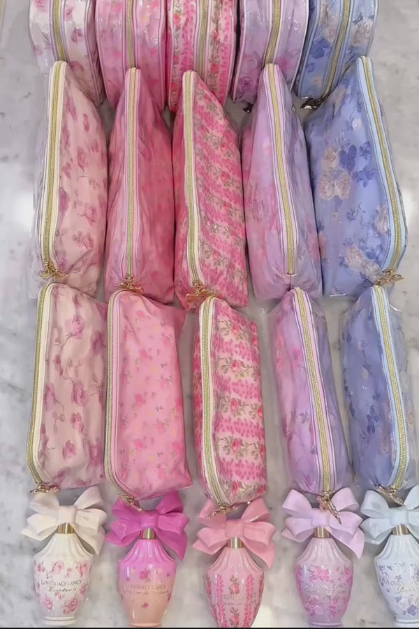 Heirloom Print Small Travel Pouch