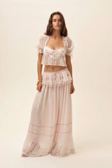 Rae Rose Maxi Skirt - Shake Your Bon Bon