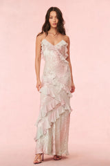 Rialto Pastel Ruffle Maxi Dress - Shake Your Bon Bon