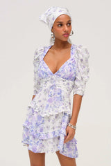 Rosalyn Mini Dress ~ Purple - Shake Your Bon Bon