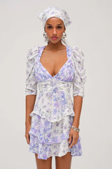 Rosalyn Mini Dress ~ Purple - Shake Your Bon Bon