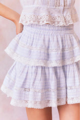 Ruffle Mini Skirt ~ Vintage Voyage - Shake Your Bon Bon