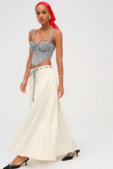 Sammie Bustier ~ Black/White Gingham - Shake Your Bon Bon