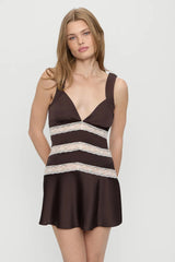 Sedona Satin Mini Dress ~ Gift Wrap - Shake Your Bon Bon