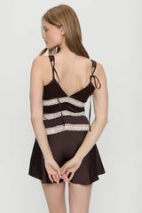 Sedona Satin Mini Dress ~ Gift Wrap - Shake Your Bon Bon
