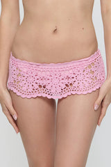 Shelly Crochet Shine Swim Skirt ~ Blush - Shake Your Bon Bon