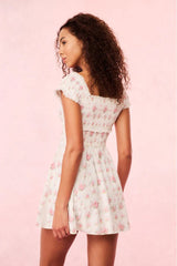 Siona Cotton Mini Dress ~ Thulian Pink - Shake Your Bon Bon