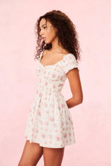 Siona Cotton Mini Dress ~ Thulian Pink - Shake Your Bon Bon