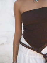 Summer Nights Lace Scarf Top - Shake Your Bon Bon