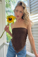 Summer Nights Lace Scarf Top - Shake Your Bon Bon