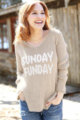 Sunday Funday V-Neck Sweater