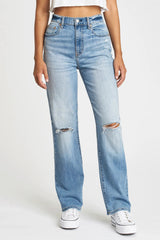 Sundaze High Rise Straight Jean ~ Fools Gold - Shake Your Bon Bon