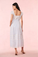 Suvi Cotton Midi Dress ~ Baby Bluebell - Shake Your Bon Bon