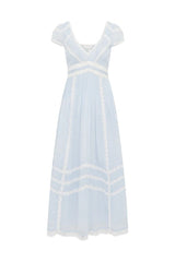 Suvi Cotton Midi Dress ~ Baby Bluebell - Shake Your Bon Bon