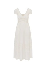 Suvi Cotton Midi Dress ~ White - Shake Your Bon Bon