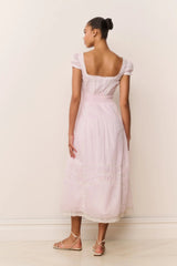 Suvi Pink Cotton Midi Dress ~ Orchid Ice - Shake Your Bon Bon